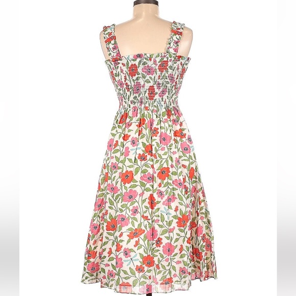 Kate Spade Bold Garden Blooms Smocked Dress with pockets, Small, new with tags - Picture 3 of 16